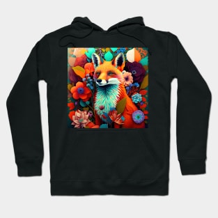 Fox and Flowers Hoodie